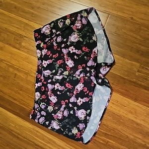 Running Shorts - Floral Print - XXL